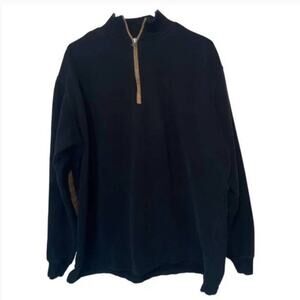 WoolRich Quarter Zip Up Black Sweater size : XL